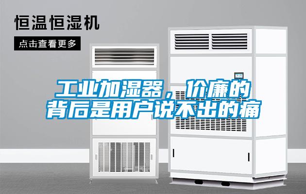 工業(yè)加濕器，價廉的背后是用戶說不出的痛