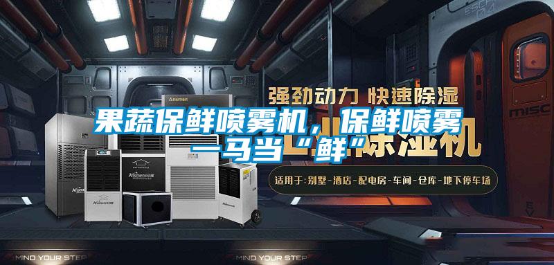 果蔬保鮮噴霧機(jī)，保鮮噴霧一馬當(dāng)“鮮”