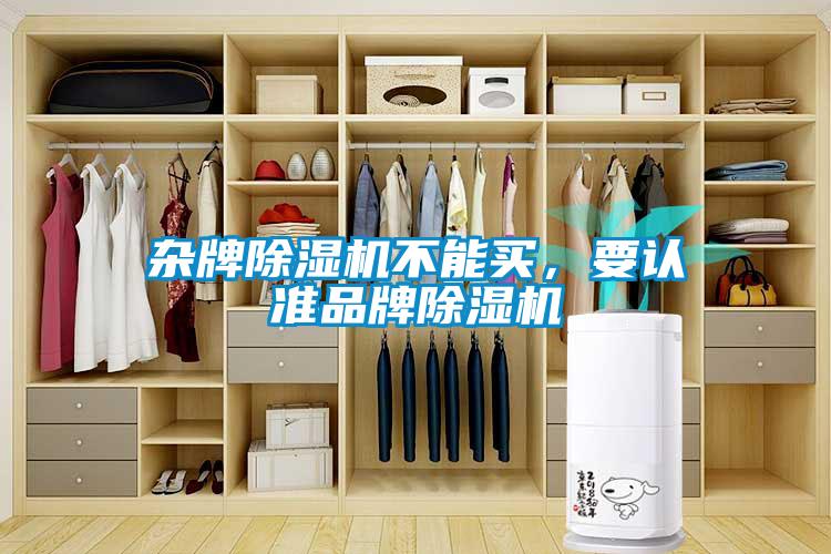 雜牌除濕機不能買，要認準品牌除濕機