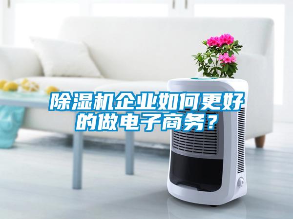 除濕機企業(yè)如何更好的做電子商務(wù)？