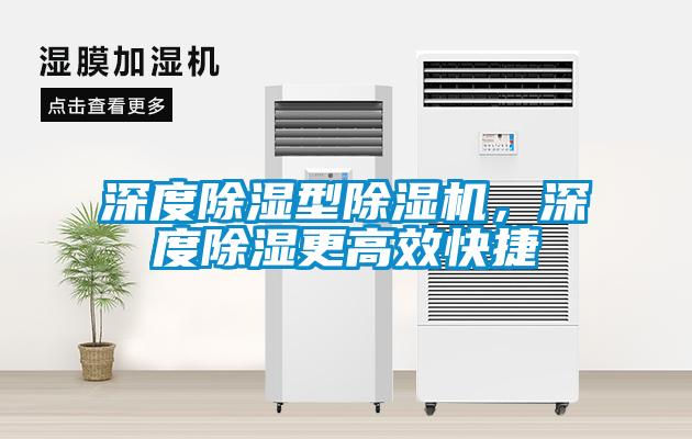 深度除濕型除濕機，深度除濕更高效快捷