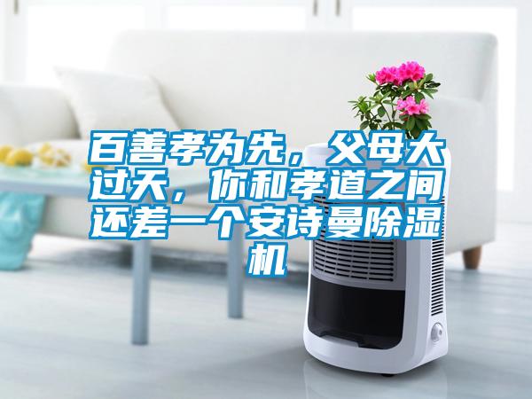 百善孝為先，父母大過天，你和孝道之間還差一個安詩曼除濕機