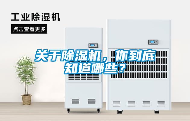 關(guān)于除濕機，你到底知道哪些？