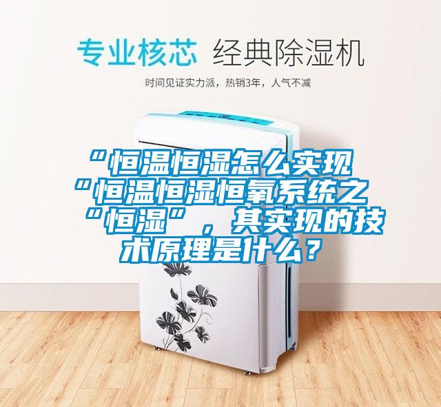 “恒溫恒濕怎么實(shí)現(xiàn)“恒溫恒濕恒氧系統(tǒng)之“恒濕”，其實(shí)現(xiàn)的技術(shù)原理是什么？