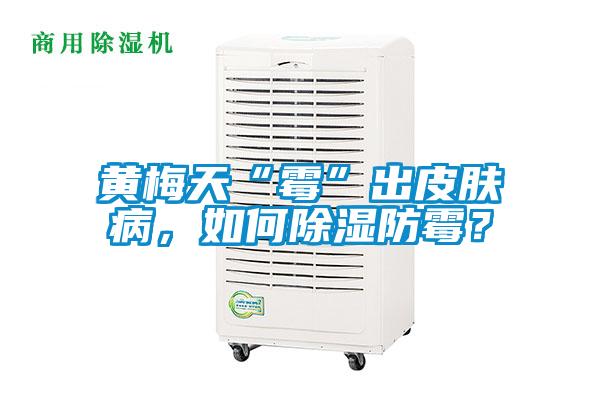 黃梅天“霉”出皮膚病，如何除濕防霉？