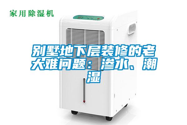 別墅地下層裝修的老大難問題：滲水、潮濕