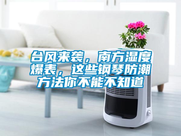 臺風來襲，南方濕度爆表，這些鋼琴防潮方法你不能不知道