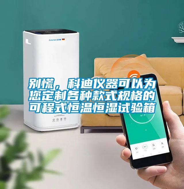 別慌，科迪儀器可以為您定制各種款式規(guī)格的可程式恒溫恒濕試驗(yàn)箱