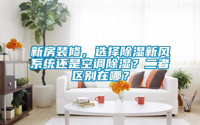 新房裝修，選擇除濕新風(fēng)系統(tǒng)還是空調(diào)除濕？二者區(qū)別在哪？