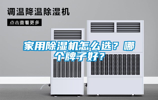 家用除濕機怎么選？哪個牌子好？