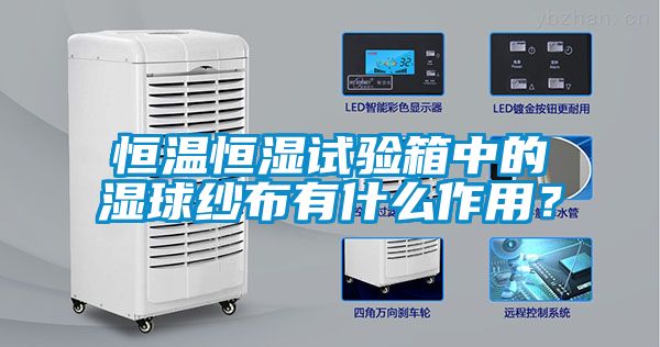 恒溫恒濕試驗箱中的濕球紗布有什么作用？