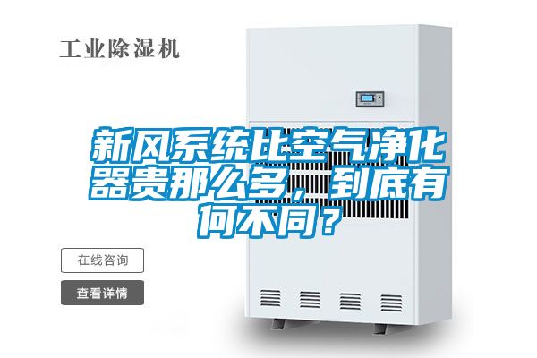 新風(fēng)系統(tǒng)比空氣凈化器貴那么多，到底有何不同？