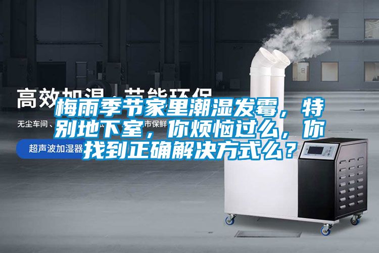 梅雨季節(jié)家里潮濕發(fā)霉，特別地下室，你煩惱過么，你找到正確解決方式么？