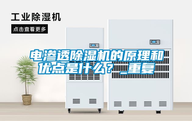 電滲透除濕機的原理和優(yōu)點是什么？_重復(fù)
