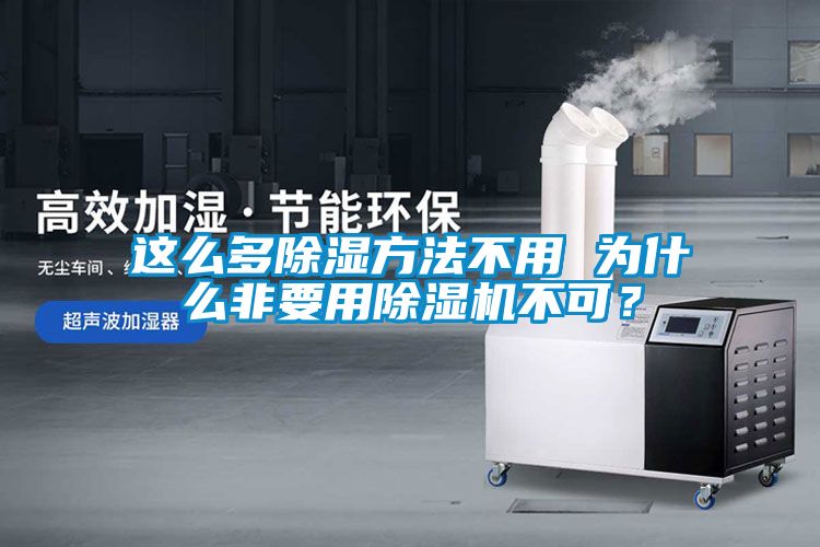 這么多除濕方法不用 為什么非要用除濕機不可？