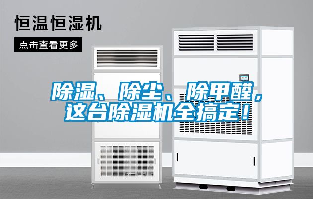 除濕、除塵、除甲醛，這臺(tái)除濕機(jī)全搞定！