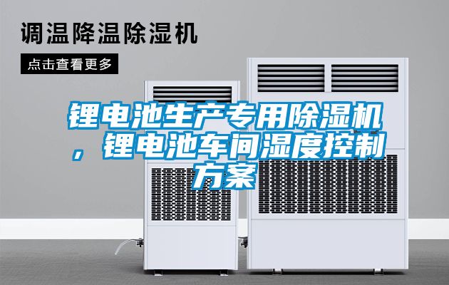 鋰電池生產(chǎn)專用除濕機，鋰電池車間濕度控制方案
